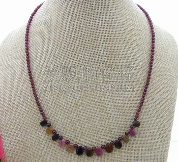 

N031104 Natural Garnet&Tourmaline Necklace