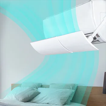 

Air Conditioning Cover Adjustable Windshield Air Conditioning Baffle Shield Wind Guide Month Straight Anti-wind Shield