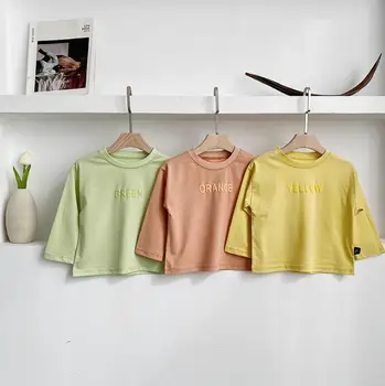

2020 New Girls Boys T-Shirt Spring Fashion Cotton Kids Top 1-7t PO135