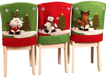 

Christmas Chair Cover Restaurant Decoration New Year Decorative Supplies Chair Back Cover Christmas Decoration For Home