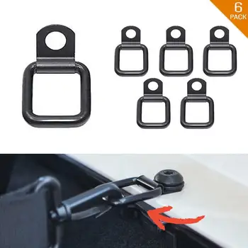 

Tie-down D-rings Foldable for JL JK 4DR 2DR Cargo Tub Edge Replacement 2007-2017 Accessory for Car Vehicle
