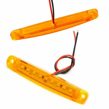 

30pcs set Side Marker Lights Amber 9-LED Truck Trailer Lorry DC 12-24V
