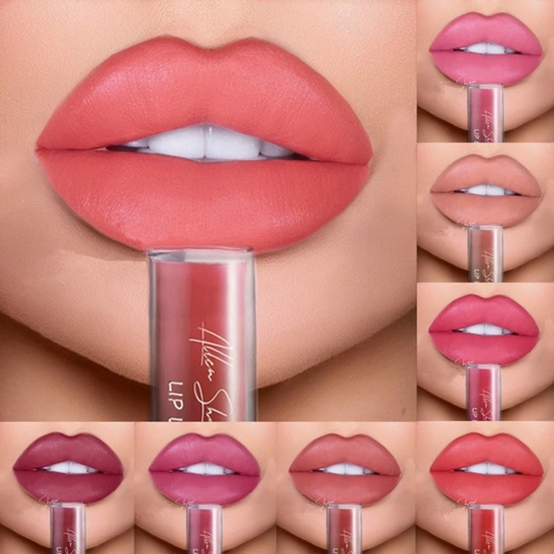 Lips Makeup Lipstick Matte Liquid Long-lasting Make Up Sexy Red Lip Matt Waterproof Long Lasting Mate 12-Color Women Lipsticks |