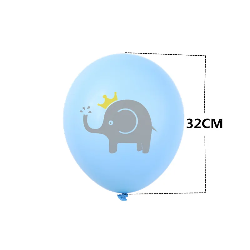 Amazon Лидер продаж 12-дюймовый Мультфильм слоненок резиновые воздушные шары для мальчиков и девочек тематическая вечеринка на день рождения украшения