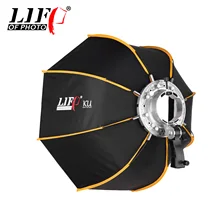 60 Cm/23.6 Inch Speedlite Đèn Pin Hộp Mềm Dù Di Động Ngoài Trời Bát Giác Softbox Tản Sáng Cho Đèn Flash Godox V Profoto A1 Canon nikon Flash(China)