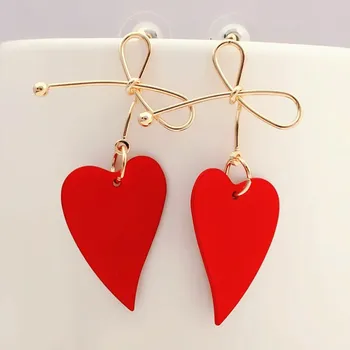 Fashion Statement Heart Geometric Drop Earring for Women 1