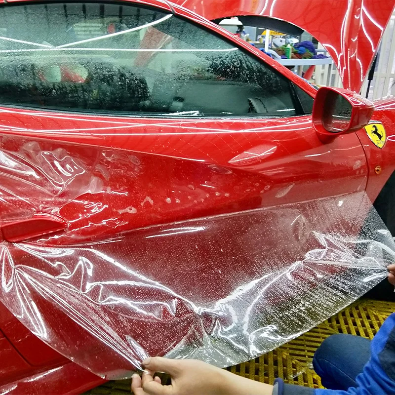 Paint protection film gloss 15 x200 cm car motorcycle bicycle transparent  self-a