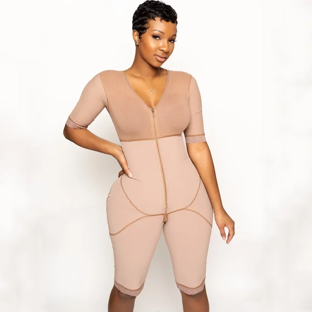 Long Sleeve Shapewear Bodysuit | Compression Faja Sleeves | Waist Trainer  Faja - Shapers - Aliexpress