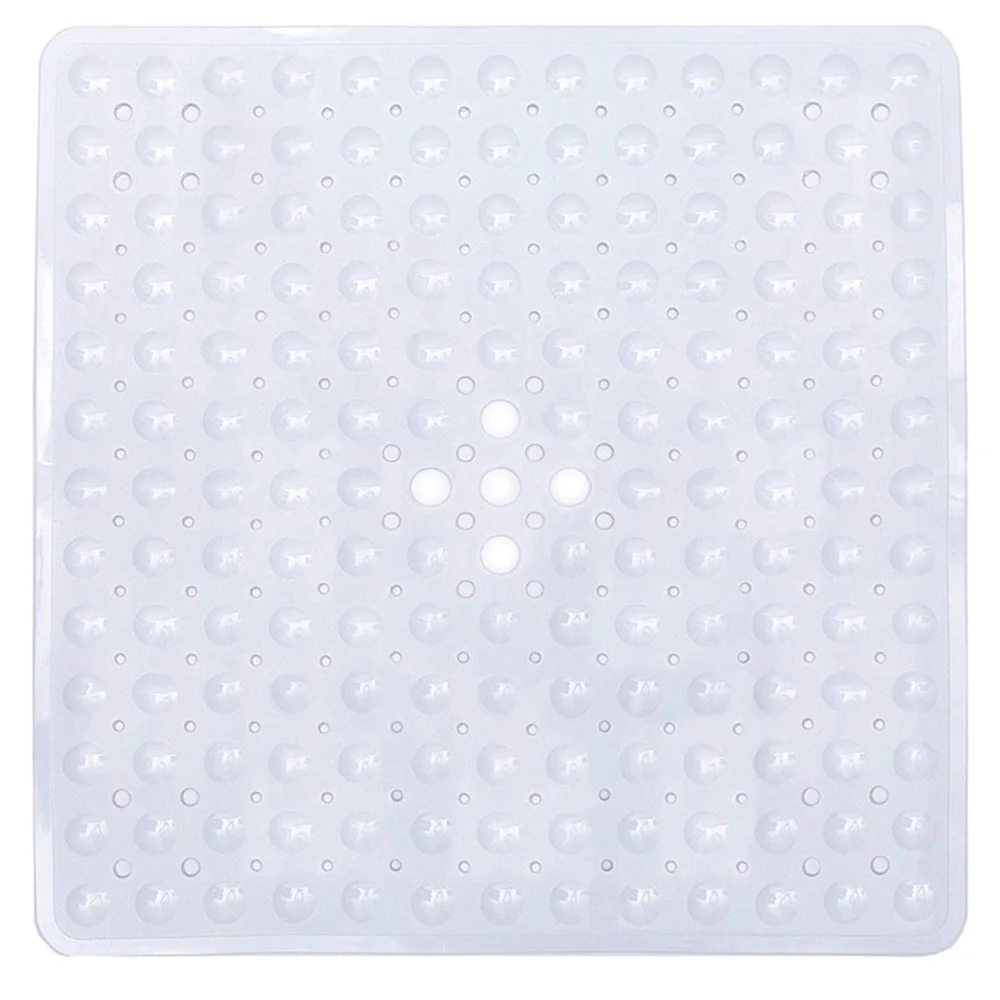 Bathroom Mat 53*53cm Square Non-slip PVC Shower With Air Bubble Leak Hole Suction Cup For Shower Room floor mat bathroom mat absorbent bathroom mat bathroom floor mat bath mat anti slip mat