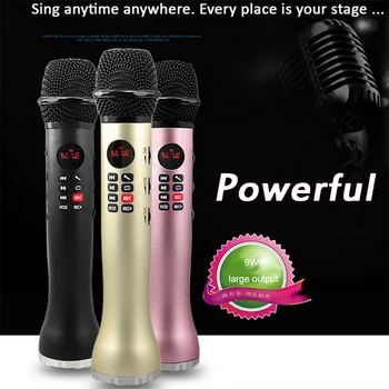 

Bluetooth Portable Wireless Microphone Karaoke Display Screen LED TF Card Recorder to sing anywhere Party Music KTV Microphpne