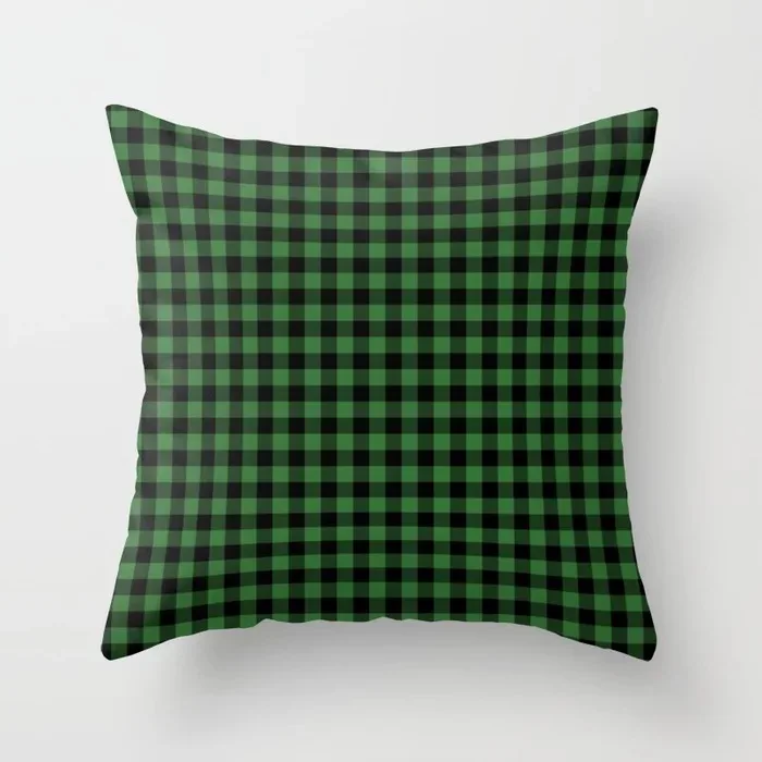 Retro Plaid 02 Двусторонняя печать полиэстер Декоративная Подушка Чехол Белый Черный проверенный Красный Синий Подушка в клетку для стула чехол для дивана автомобиля дома - Цвет: Retro Plaid 02