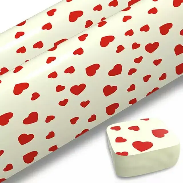 Csokoládé -Transzfer Papír Torta Üzlet Sütő Penész Szerelmi Nyomtatás Átutalás Szív Szerelem Valentin Napi - Image 2