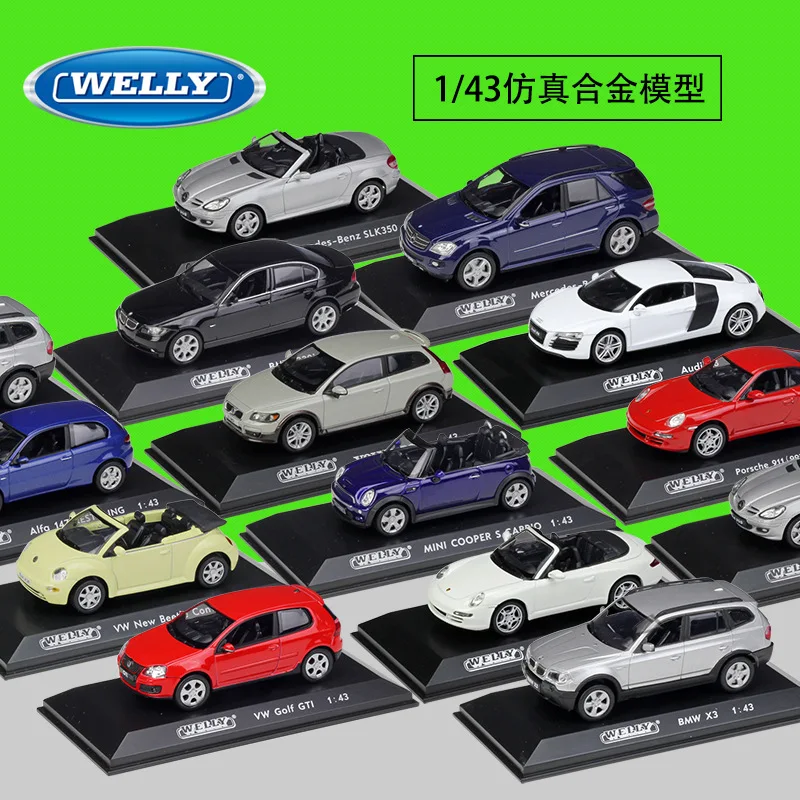 WELLY 1:43 Volvo C30 автомобильный брелок для автомобильных ключей имитационная модель