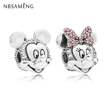 

Genuine 925 Sterling Silver Bead Stopper Beads Clear CZ Fit Original Pandora Women Bracelet & Bangle DIY Jewelry