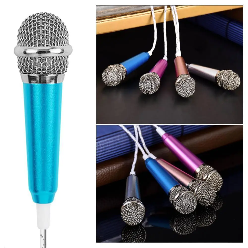 

Mini Microfono Condenser Karaoke Microphone Wired Mic Computer Handheld For Phone Condensador Dropshipping Microfone PC Blu