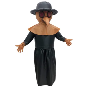 

Steampunk Plague Doctor Inflatable costume Bird Beak Doctor Long Nose Inflatable Cosplay Costume Funny Face Halloween costume