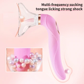 Tongue Licking Vibrator Adults Erotic Sucker Vagina Couple Masturbator Oral Clitoris Nipple G-Spot Stimulator Sex Toys for Women 2