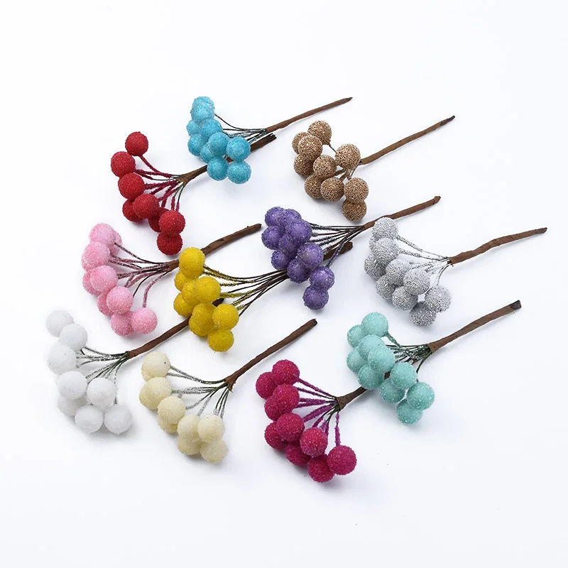 10pcs artificial fruits Foam Christmas cherry wedding decorative