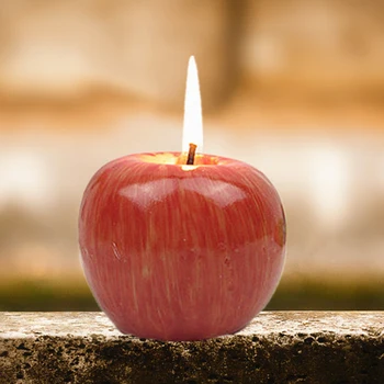 

Creative Simulated Apple Candle Christmas Ornament Decoration Fruit Form New Christmas Gift Home Decoration dropshipping