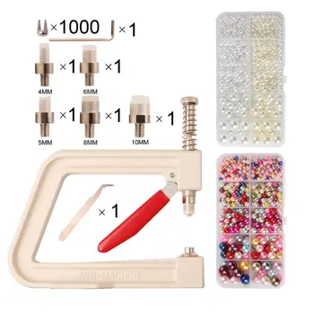 

All Sizes Manual Round Pearl Fixing Machine Pearl Attach Machine for Garments Clothes Beading Supplies Kit Au17 20 Dropship
