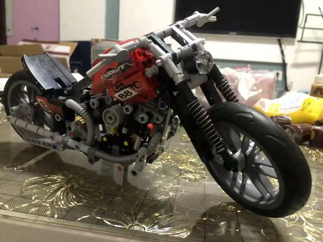 Новые 3354 378 шт Технические скоростные мотоциклетные модели, строительные блоки, совместимые с 8051 кирпичной игрушкой