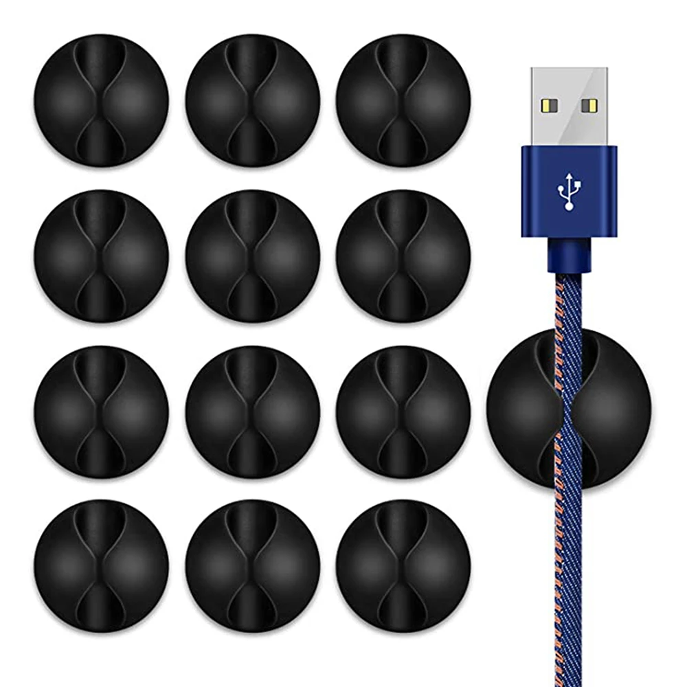 Clips de fixation de câbles de données de voiture, Clips de fixation de fils de montage de câbles de données de voiture, bureau, mur de câbles USB, attache de lignes de câbles, organisateur de Clips de lignes automatiques