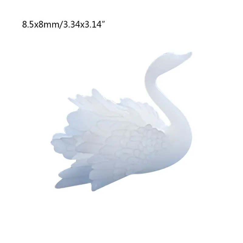 Мини 3D стерео Лебедь ручной DIY Кристалл эпоксидные аксессуары наполнитель материал творческие ремесла ювелирных изделий