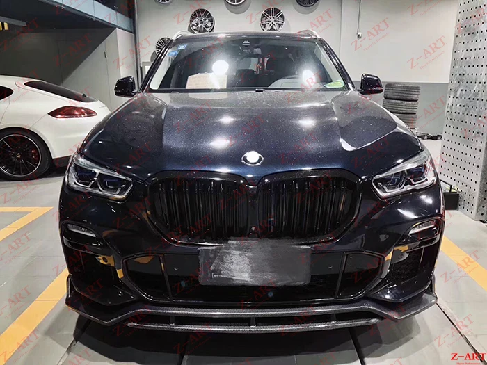 2019-2020 Z-ART углеродное волокно спереди диффузор для G05 X5 губ B M W передний спойлер