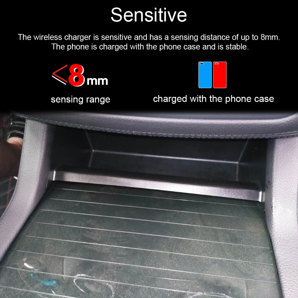 Qi автомобильное беспроводное зарядное устройство для Mercedes-Benz GLE/GLS/GL/ML+ для iPhone Xs Max Xr X samsung S10 S9 инфракрасный Быстрый держатель телефона
