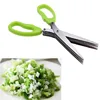 19cm Minced 5 Layers Multifunctional Kitchen scissor Shredded Chopped Scallion Cutter Herb Laver Spices Cook Tool cut ► Photo 3/5