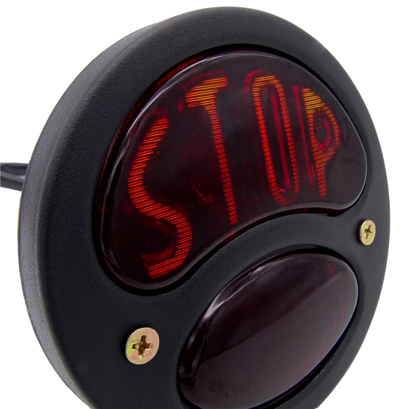 

1 Pcs Motorcycle Taillight Red Brake Light Brake Stop Light Turn Signal Rear Lamp For Harley Cruiser Cafe Racer Moto Accessories