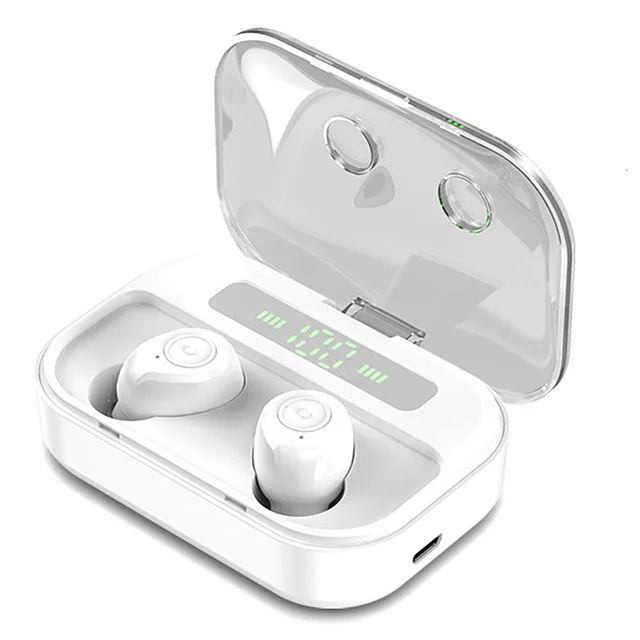 M7S-White Bluetooth наушники стерео спортивные настоящие беспроводные наушники гарнитура Мини наушники водонепроницаемые наушники для iPhone xiaomi huawei - Цвет: M7S-White