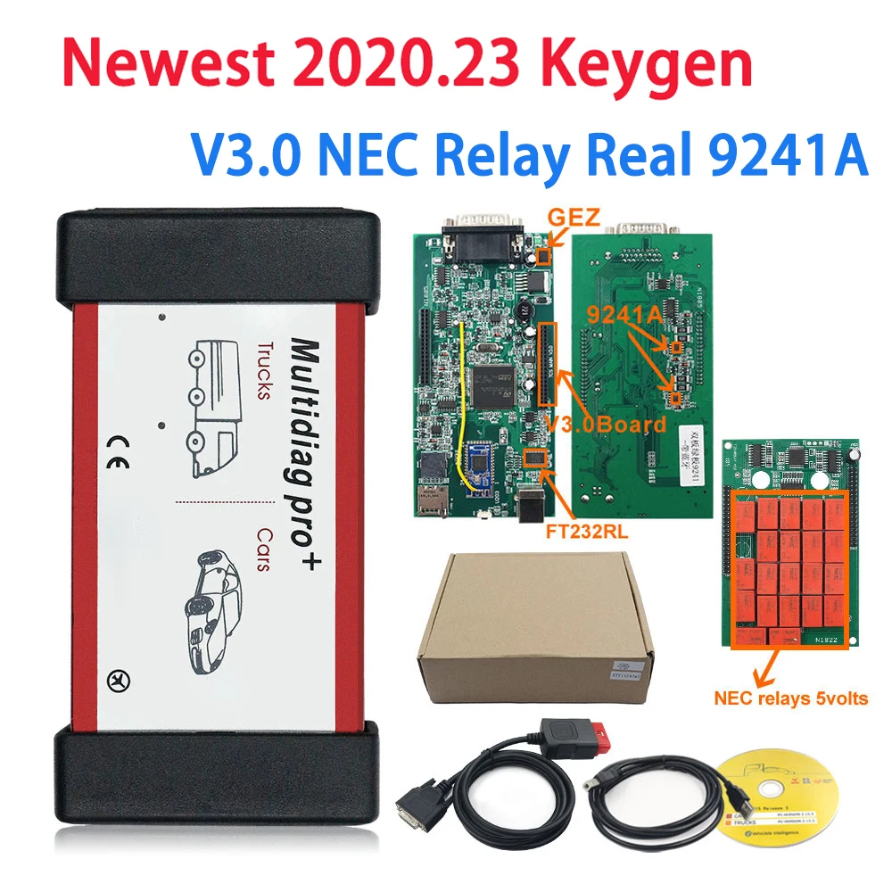 Новейший диагностический инструмент Multidiag Pro 2020 23 MVD OBD2 для автомобиля грузовика
