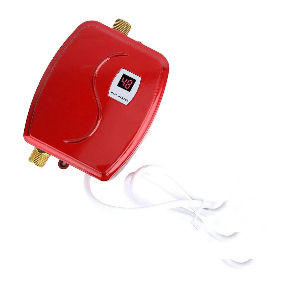 XY-FG Mini Electric Water Heater Instant Heating LED Display Hot Leakage Protection Kitchen EU Plug | Бытовая техника