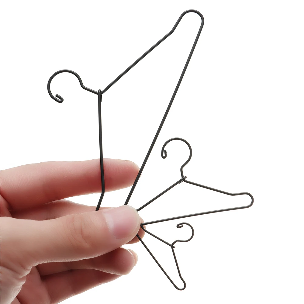 Metal Mini Hangers for Doll Clothes Organizer
