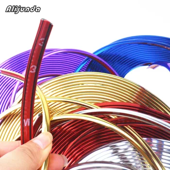 

8 m car tire rim tire edge shield shiny cool DIY sticker for Toyota Camry Corolla RAV4 Yaris Highlander/Land Cruiser/PRADO Vios