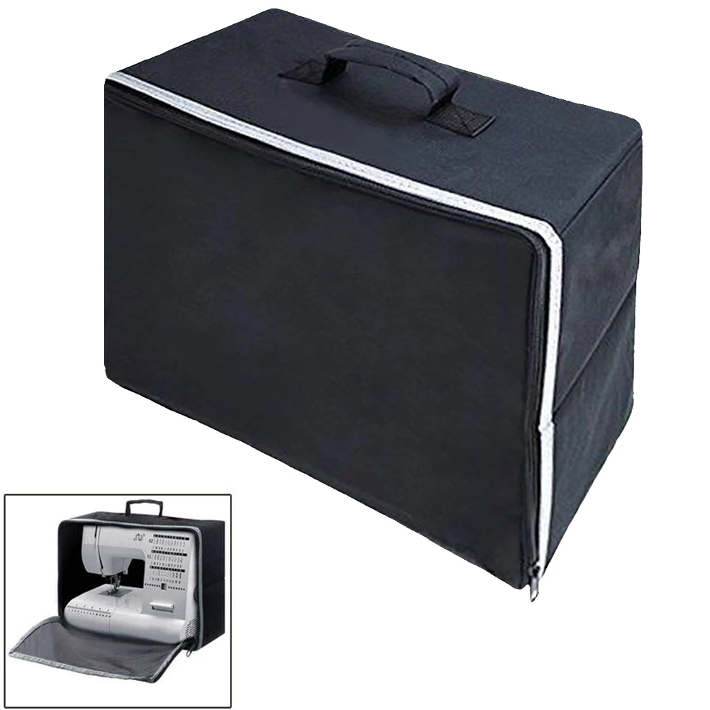 Чехол для швейной машины защитный Пыленепроницаемый Чехол для переноски Ткань Оксфорд Органайзер износостойкая Дорожная сумка на молнии