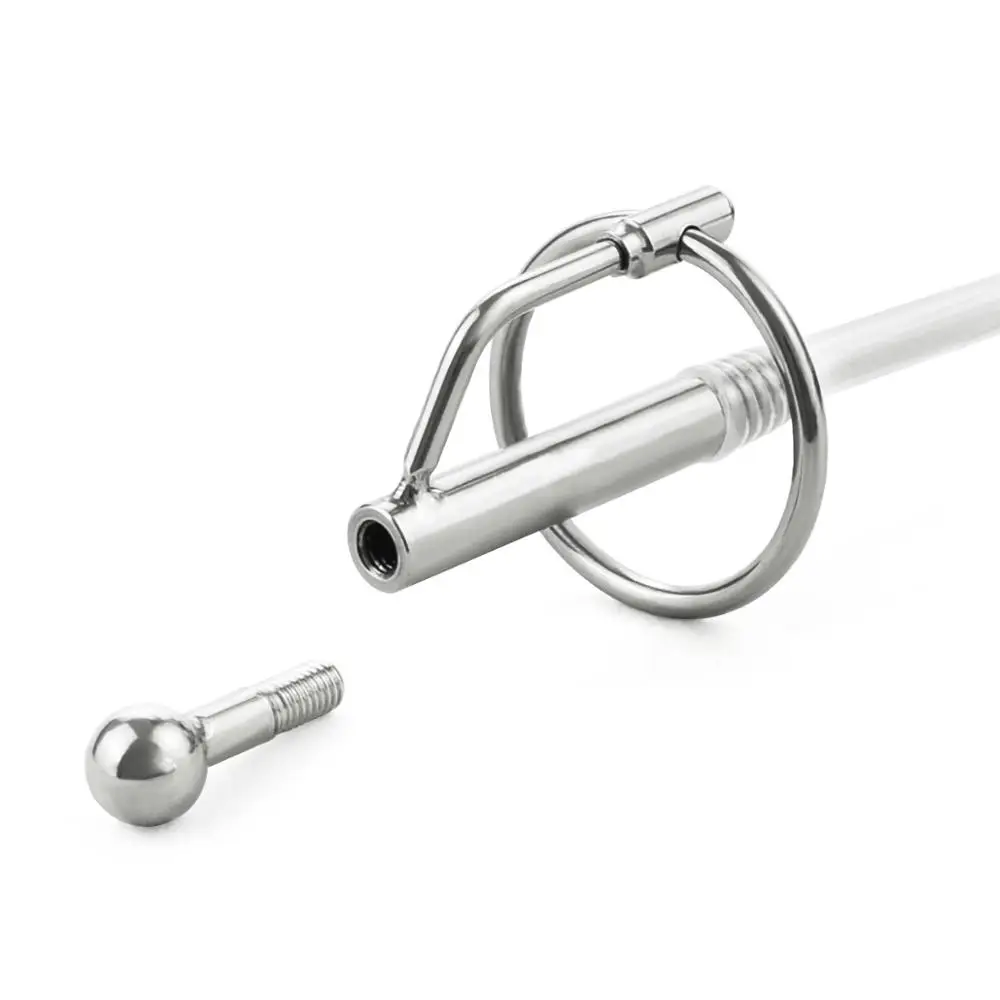 Penis Plug Dilator Catheters Sound Rod for Beginner With Soft Silicone Dilator Adult Stainless Steel Urethral Plugging For Men