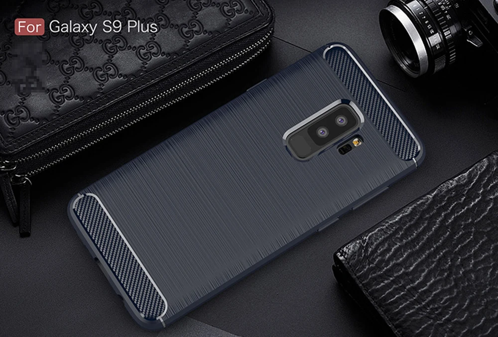Для samsung Galaxy S9 S 9 Plus чехол из углеродного волокна чехол Полная защита чехол для телефона для samsung S9+ чехол противоударный бампер оболочка
