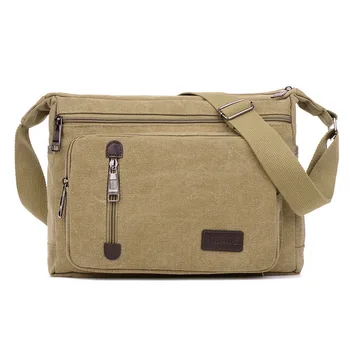 

Hot Selling Men's Bag Canvas Bag New Style MEN'S Single-shoulder Bag Leisure Bag Over-the-shoulder Bag