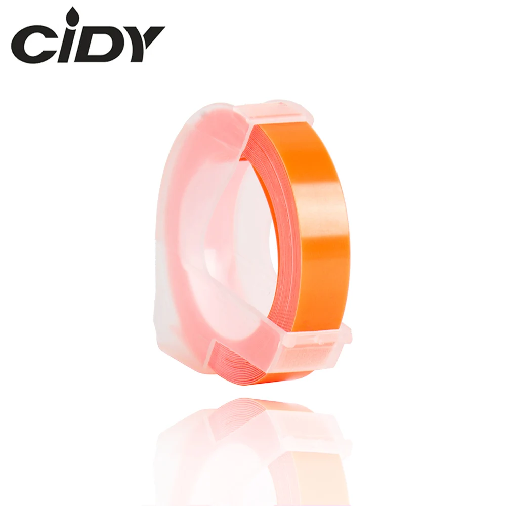 CIDY флуоресцентный оранжевый цвет совместим с DYMO 1610 12965 label maker 3D пластиковое