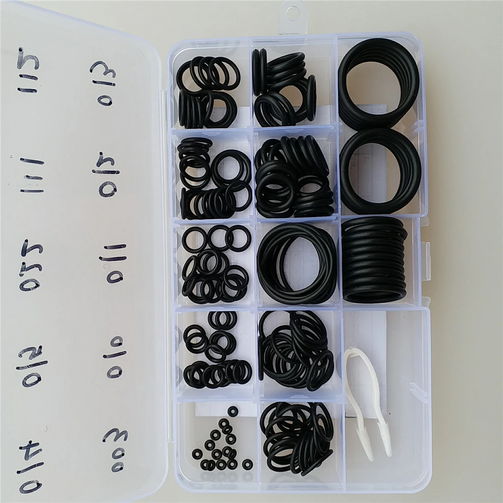 Lot 170 Rubber O Ring Kit & Case For Scuba Diving Tank DIN Valve Hose Gauges