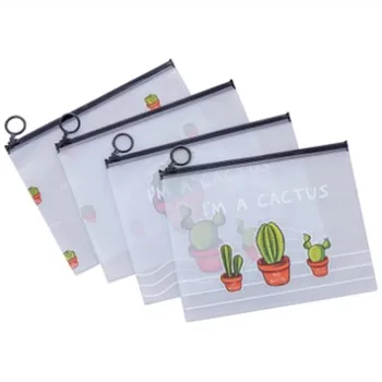 

1PC Fresh Cactus Transparent Scrub Cosmetic Bag Travel Makeup Case Ladies Make Up Organizer Storage Pouch Toiletry Women