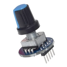 Rotary Encoder Module for Arduino Brick Sensor Development Round Audio Rotating Potentiometer Knob Cap EC11