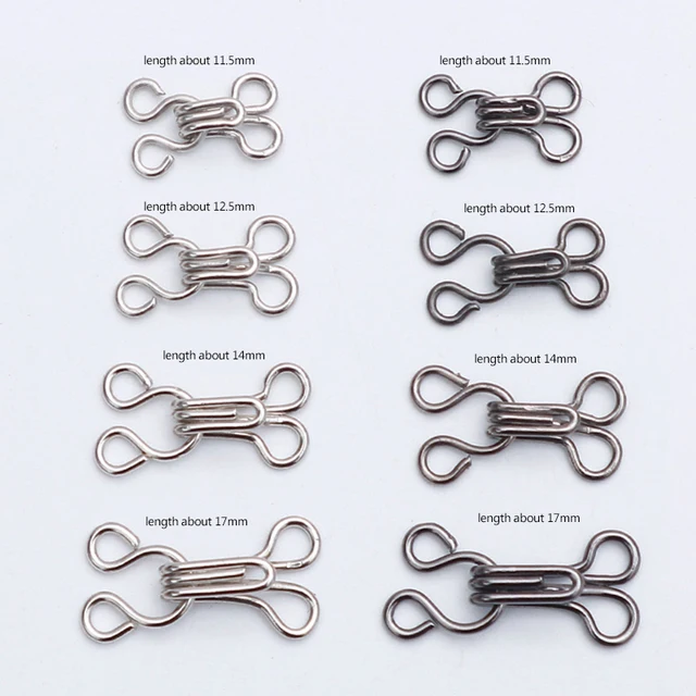 10pcs/lot 17mm Good Quality Hook And Eye For Craft Collar Hook Metal Buttons  Sewing Accessory - Garment Hooks - AliExpress