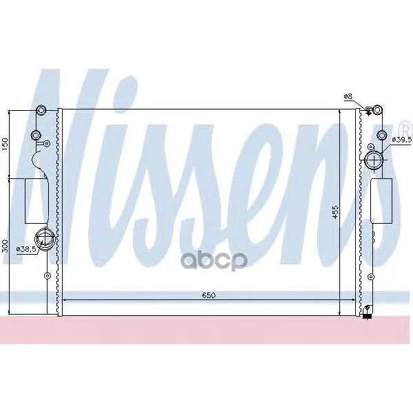 Радиатор Iveco Daily Iii/Iv 2.2d/2.9d M/T 99-/02- Nissens 61981 Nissens арт. 61981