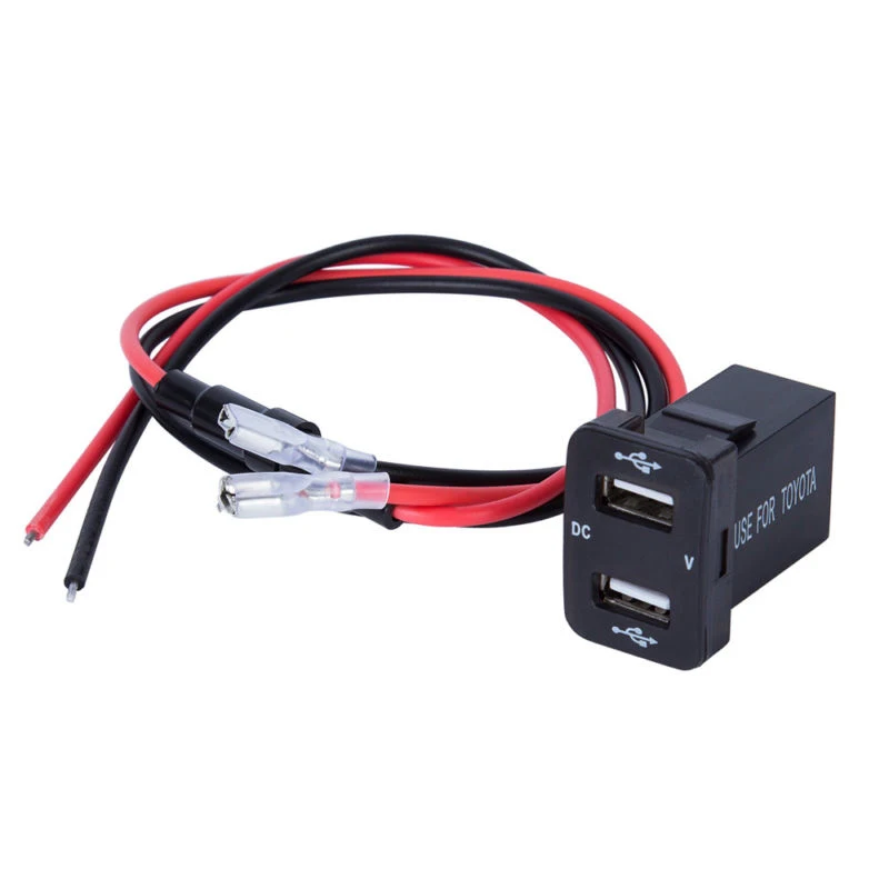 12/24V 4.2A для Toyota Dual-Порты usb автомобиля Зарядное устройство розеткой Мощность адаптер