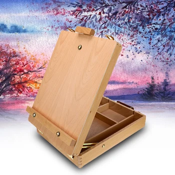 

Multifunctional Painting Suitcase Portable Fillet Desktop Easel for Student Outdoor Sketching Painting Accessories Art Supplies