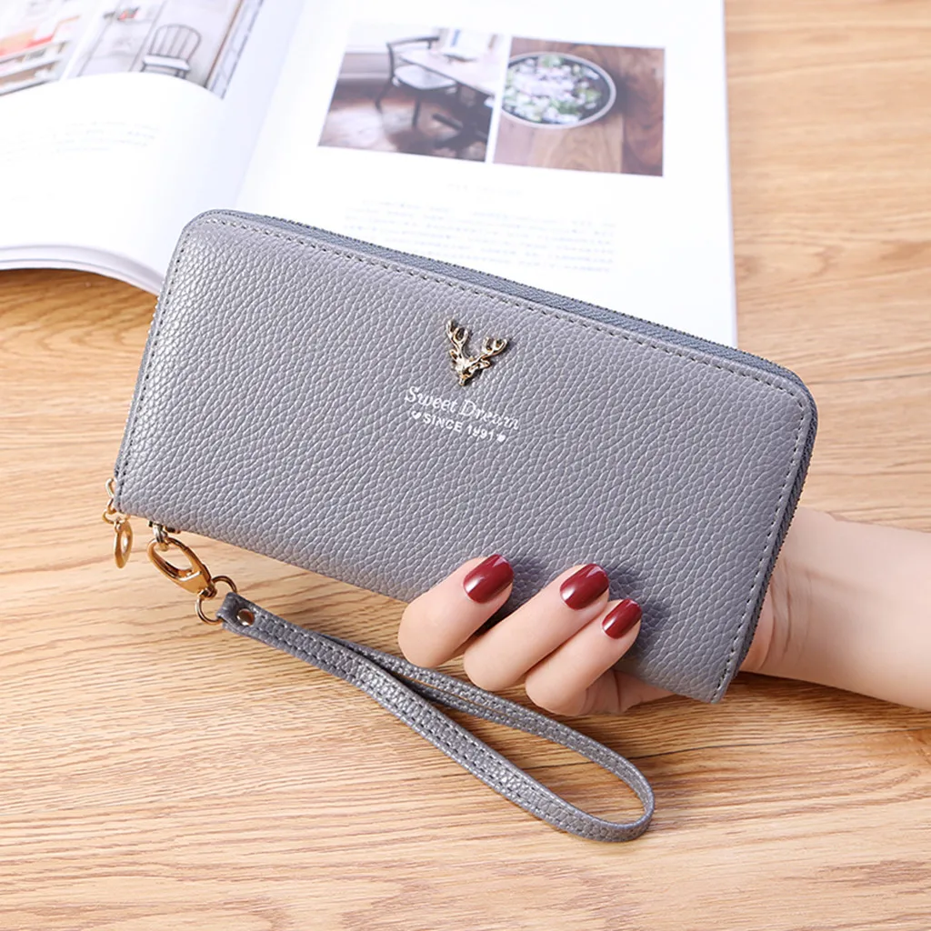 Женский кошелек Lichee от известного бренда держатели для карт карман мобильного