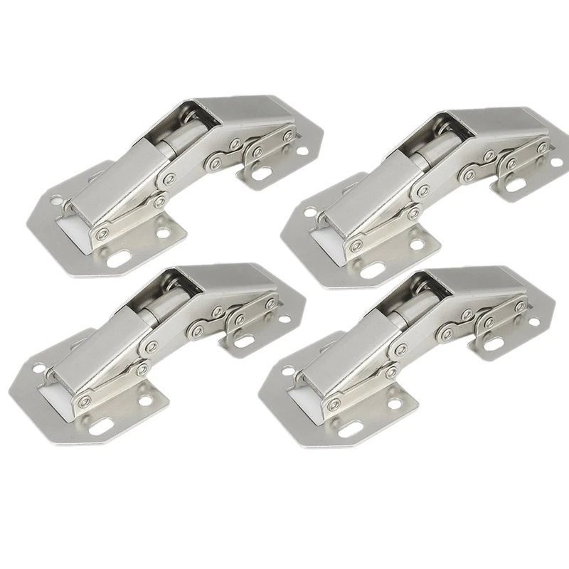 

4-Pack Hinge Easy Installation Hinges for Drawer Window Cupboard Cabinet Door Hinges